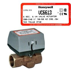 VALVULA ZONA MOTORIZADA 2 VIAS 1"H-H SPDT CON MICRO VC6613AP1000/U HONEYWELL