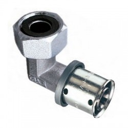 RACOR MOVIL CODO 90º HEMBRA PRESSALB 20x2,5 − 3/4"H