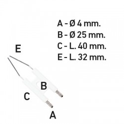 ELECTRODO QUEMADOR FERROLI/ HERRMANN/BALTUR HL 50