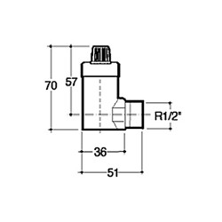 PURGADOR AUTOMÁTICO AIRE FLEXVENT−H 1/2 195210000