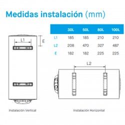 TERMO ELÉCTRICO BALI 80 L MULTIPOSICIONAL CENTRO CONFORT