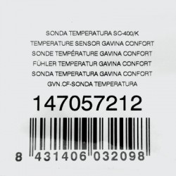 SONDA TEMPERATURA SC-400/K CALDERA GASOIL GAVINA CONFORT GTI 147057212 BAXI ROCA