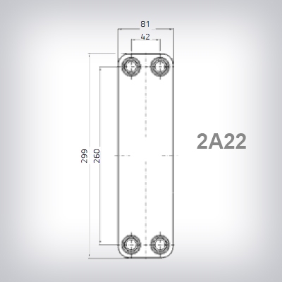 INTERCAMBIADOR 2A22 DE 20 PLACAS 3/4" M SOLDADO