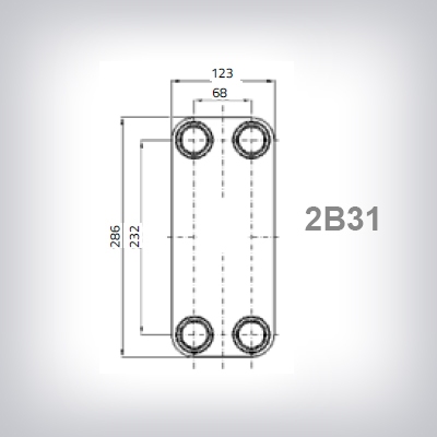 INTERCAMBIADOR 2B31 DE 15 PLACAS 1-1/4" M SOLDADO