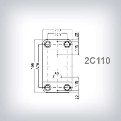 INTERCAMBIADOR 2C110 DE 30 PLACAS 2" M SOLDADO