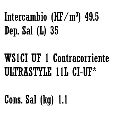 DESCALCIFICADOR ULTRA−STYLE 11 litros CLACK WS1" − UF