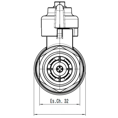 VÁLVULA BALLSTOP PALOMILLA CALEFFI 1/2 322040