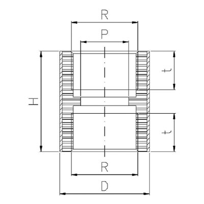 MANGUITO ANTIELECTROLISIS H−H 1½" E:4