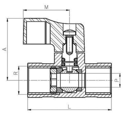 VÁLVULA CORTE MINI ESF.HH.3/8" E:15