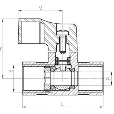 VÁLVULA CORTE MINI ESF.MH.1/2" E:10