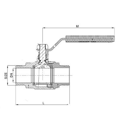 VALVULA ESFERA  ANTIHIELO MM  1"PN30 PAL.INOX R/A E:6 /24