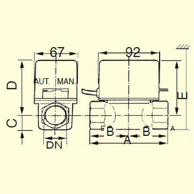 VÁLVULA ZONA 2 VÍAS 1" H−H CON MICRO VZM−SF2M1