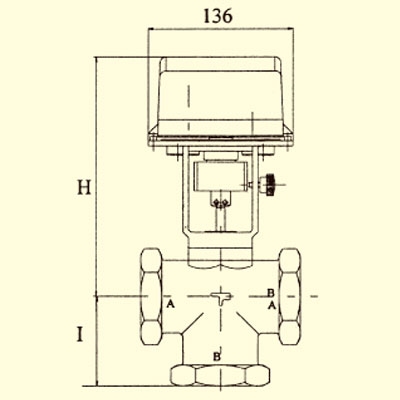 VÁLVULA DE ASIENTO 2 VÍAS MK2 1½" H−H