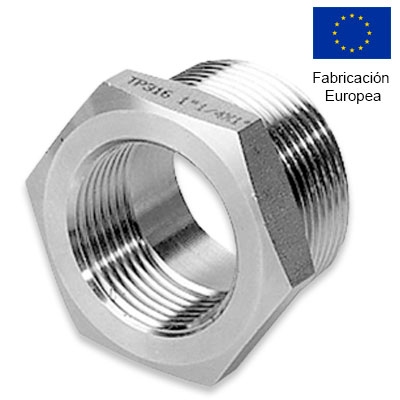 TUERCA REDUCCIÓN 1/4"−1/8" INOXIDABLE 316