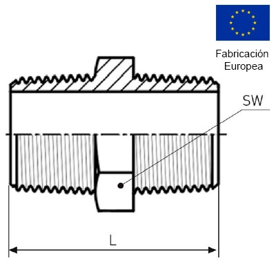 MACHÓN 1/8" INOXIDABLE 316 INOXPRES