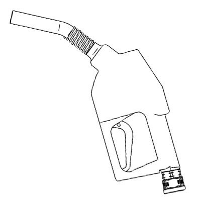 PISTOLA BOQUEREL GASOIL AUTOMÁTICA A80 RACOR GIRATORIO 1"BSP PIUSI F00604030