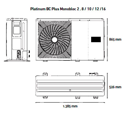 AEROTERMIA BAXI PLATINUM BC MONOBLOC PLUS-2 8 MR 7803092