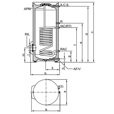 INTERACUMULADOR VITOCELL 100V CVAB−A 160 LITROS