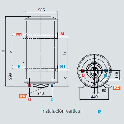 INTERACUMULADOR MULTIPOSICIÓN ARB 150 EU2 ARISTON