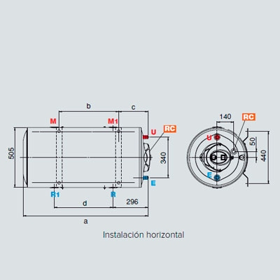 INTERACUMULADOR MULTIPOSICIÓN ARB 150 EU2 ARISTON