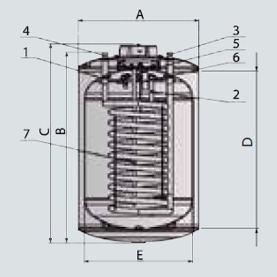 ACUMULADOR VERTICAL MULTIPOSICIÓN BCH 120 ARISTON