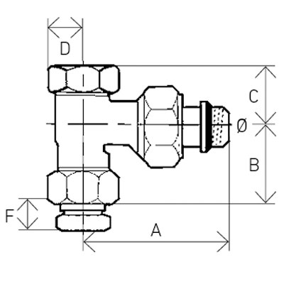 DETENTOR ESCUADRA 3/8 x 3/8 ROSCAR