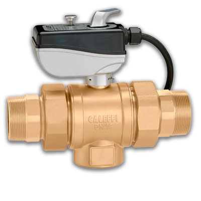 VÁLVULA MOTORIZADA 2 VÍAS 1" GRAN CAUDAL 230V 638062 CALEFFI