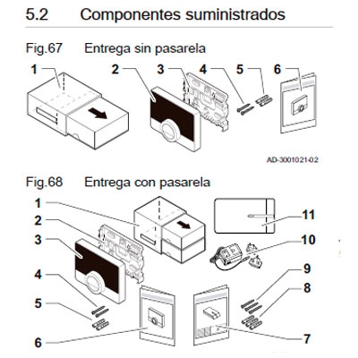 TERMOSTATO AMBIENTE TXM 10P WI-FI MODULANTE CABLEADO BAXI 7658531