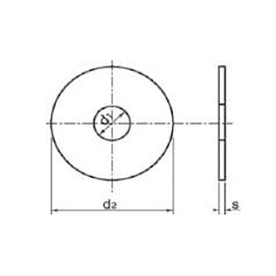 ARANDELA PLANA INOXIDABLE M-10