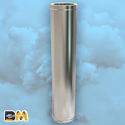 MÓDULO DE 1m. Ø125/175 CHIMENEA DOBLE PARED INOX 316-304 CONVESA KW