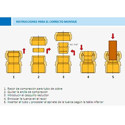 ADAPTADOR PARA TUBO MULTICAPA 26 x 3,0 − 28 TIEMME