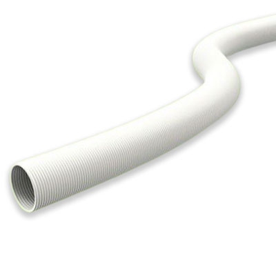 TUBO FLEXIBLE UNIÓN POR MANGUITOS POLIPROPILENO BLANCO BIFLUJO / SIMPLE ROLLO 1M Ø 80 MM