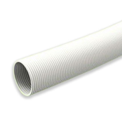 TUBO FLEXIBLE UNIÓN POR MANGUITOS POLIPROPILENO BLANCO BIFLUJO / SIMPLE ROLLO 1M Ø 80 MM