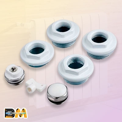 KIT UNIVERSAL TAPONES RADIADOR 1x3/8 BLANCOS