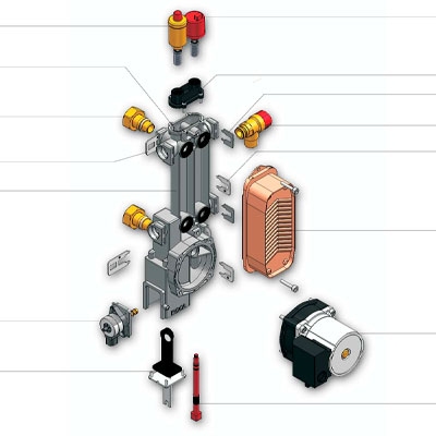 SOPORTE PURGADOR  PRESOSTATO HIDROBLOC GAVINA GTI BAXI 129400008