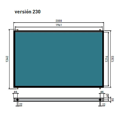 CAPTADOR SOLAR SIMEPLANO 230 2.12 L 203x128x8