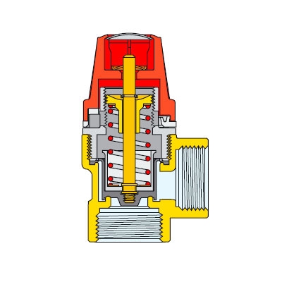 VÁLVULA SEGURIDAD (SERIE 311) H−H 1/2" 3 BAR 311430