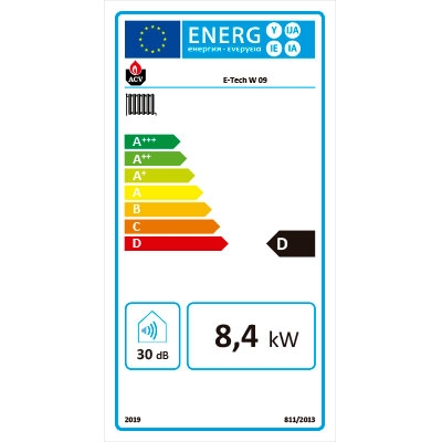 CALDERA  ELÉCTRICA E-TECH W 9 MONOFÁSICA 230 V  ACV THERMOR