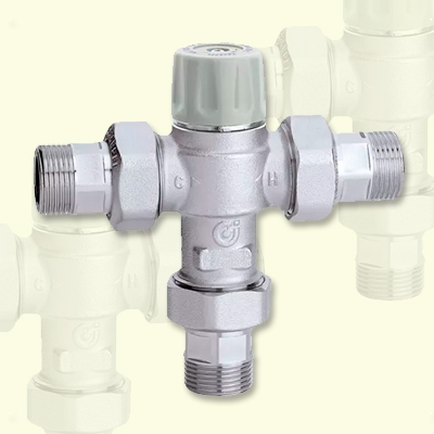 MEZCLADOR TERMOSTÁTICO 3/4" ANTIQUEMADURAS 521713 CALEFFI